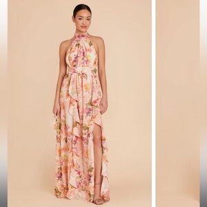 Birdy Grey Coral Sunset Peonies Dress